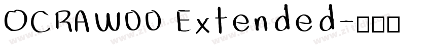 OCRAW00 Extended字体转换